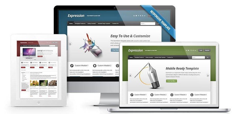 Expression is a mobile friendly Joomla template