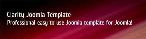 Clarity joomla template