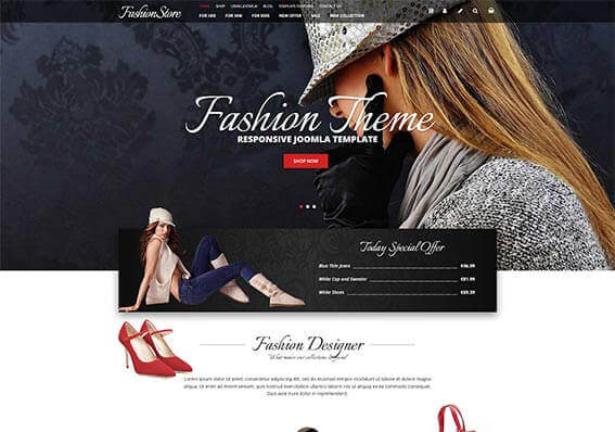 Fashion Store joomla template