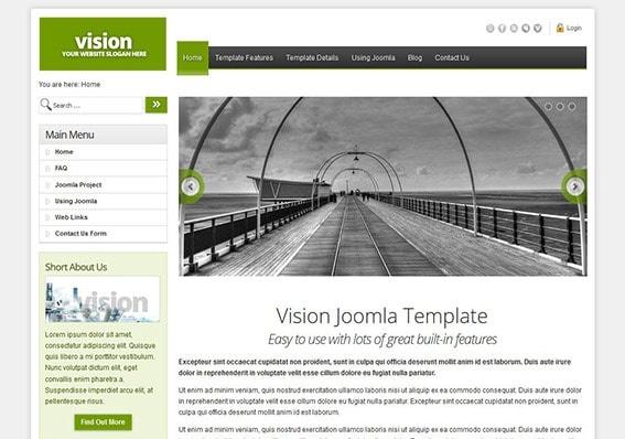 Vision Contemporary Business Joomla Template